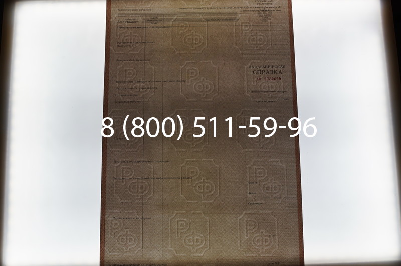 Купить Академическая справка 1996-2009 года в Краснодаре