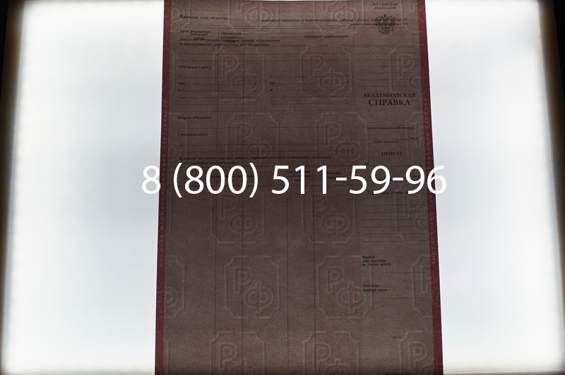 Купить Академическая справка образца 1996-2009 год для колледжа в Краснодаре
