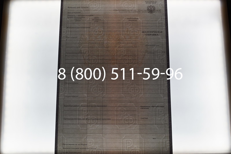 Купить Академическая справка образца 2010-2011 год для колледжа в Краснодаре