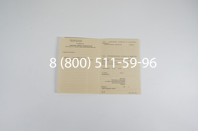 Заказать Аттестат 8 классов СССР в Краснодаре