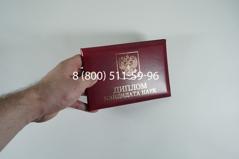 Диплом кандидата наук 2010 в Краснодаре
