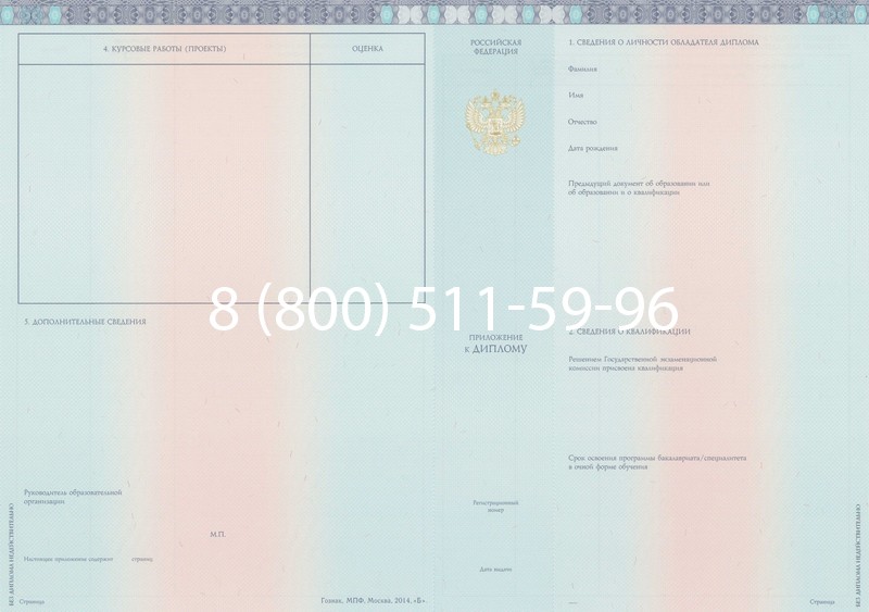 Заказать Диплом о высшем образовании 2014-2026 годов в Краснодаре