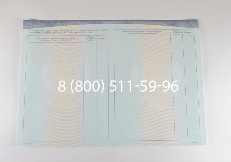 Диплом колледжа (Спецбланк) 2014-2026 года в Краснодаре