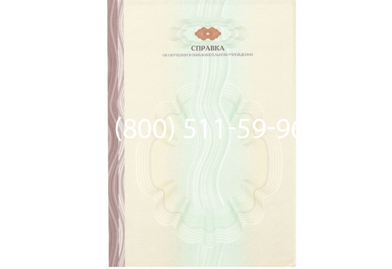Купить Справка об обучении в Краснодаре